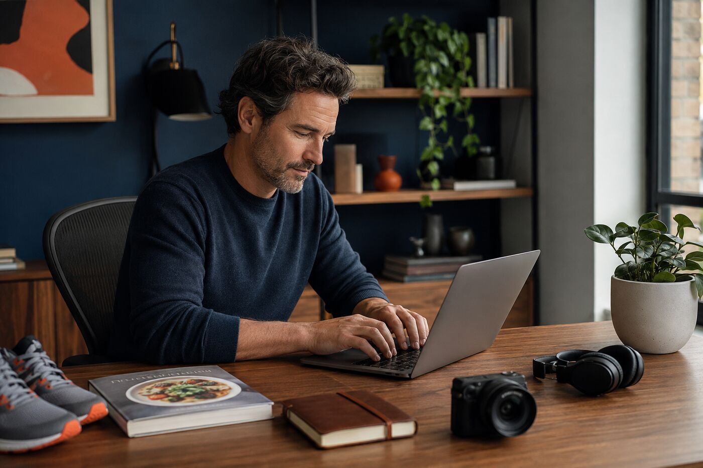 Adult building a birthday registry around hobbies and practical interests