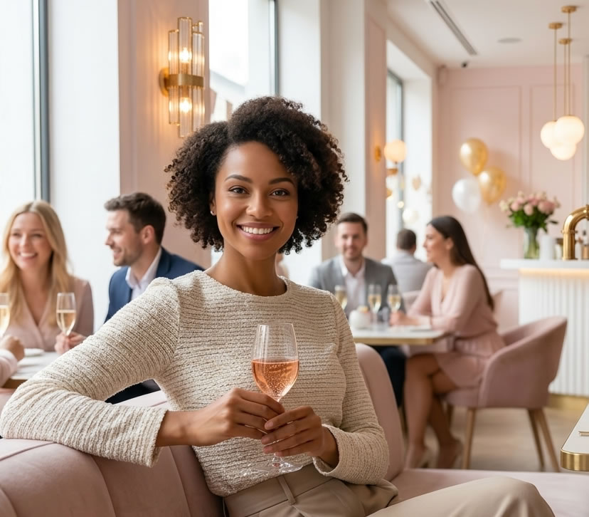 Woman reviewing a universal gift registry from many online stores